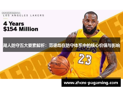 湖人防守五大要素解析:范德彪在防守体系中的核心价值与影响 湖人防守五大要素解析:范德彪在防守体系中的核心价值与影响