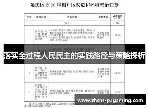 落实全过程人民民主的实践路径与策略探析 落实全过程人民民主的实践路径与策略探析